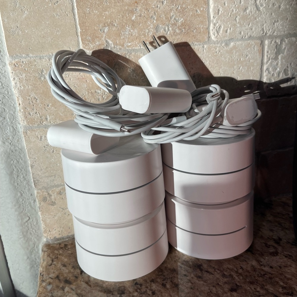 White Google Wi-Fi Mesh Set
